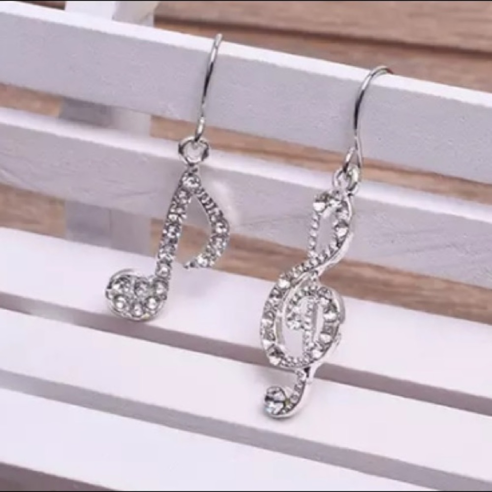 NEW!💙💎GORGEOUS 🎶 MUSIC 🎼 NOTE DROPS💎💙SPARKLE - Picture 5 of 8